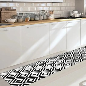 Διάδρομος Βινυλίου (50x180) Ango Black &amp; White L 83123