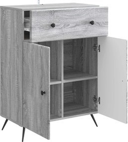 vidaXL Πλαϊνό γραφείο Γκρι Sonoma 66 x 34,5 x 90 εκ Επεξεργασμένο Ξύλο