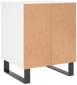 vidaXL Κομοδίνο Λευκό 40 x 35 x 50 εκ. από Επεξεργασμένο Ξύλο