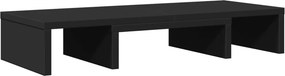 vidaXL Βάση Οθόνης Ρυθμιζόμενο Μαύρο 60x24x10,5 εκ. από Επεξ. Ξύλο