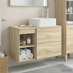 vidaXL Σετ Επίπλων Μπάνιου 2 τμχ. Sonoma Δρυς Επεξεργασμένο Ξύλο
