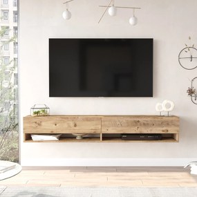 Έπιπλο Τηλεόρασης ArteLibre SONNING Πεύκο Μοριοσανίδα 180x31.6x29.6cm-15350034