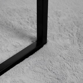 vidaXL Χαλιά Ψεύτικου Κουνελιού Olite Γκρι 50 x 80 cm Πολυεστέρας