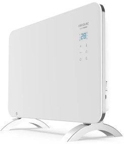 Φορητός Γυάλινος Θερμοπομπός με Wi-Fi 1000 W Χρώματος Λευκό Cecotec Ready Warm 6650 Crystal Connection 24 x 76 x 43 cm CEC-05318