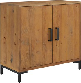 vidaXL Ντουλάπι Καφέ 75 x 35 x 70 εκ. από Μασίφ Ξύλο Πεύκου