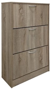 Παπουτσοθήκη Savaz σε sonoma απόχρωση 60x24x114εκ Υλικό: 15mm   Particle Board 383-000022