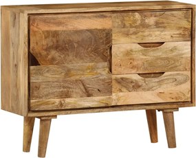 vidaXL Ντουλάπι 90 x 30 x 69 εκ. από Μασίφ Ξύλο Μάνγκο
