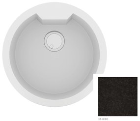 Sanitec Granite 810 Nero Νεροχύτης 51 1B