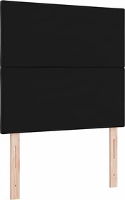 vidaXL Κεφαλάρι με κεφαλάρι Μαύρο 90 cm Βελούδο