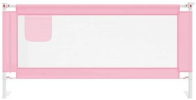 Μπάρα Κρεβατιού Προστατευτική Ροζ 190 x 25 εκ. Υφασμάτινη - Ροζ