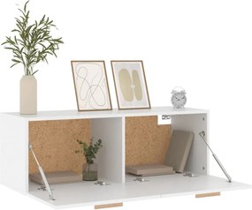 vidaXL Ντουλάπι Τοίχου άσπρο100x36,5x35 εκ. από Επεξεργασμένο Ξύλο