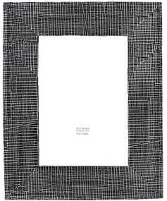 Κορνίζα Olaf 031124 13x18cm Black-White Γυαλί,Polyresin