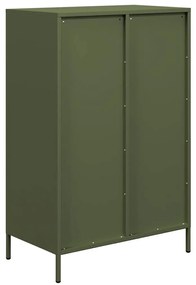 vidaXL Ντουλάπι Πράσινο Λαδί 68x39x101,5 εκ. από Ατσάλι
