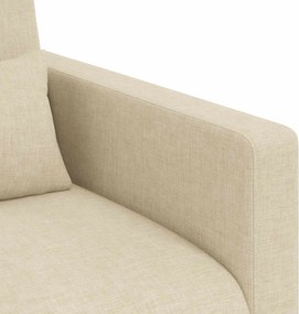 vidaXL Καναπές 2 pcs Κρεμ