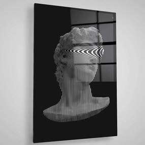 Πίνακας Γυάλινος  401MGN3521 70x100cm Black-White Wallity Κάθετοι Glass
