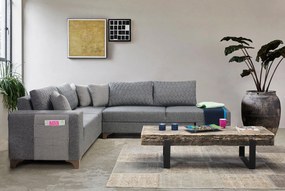 Corner Sofa-Bed Loft - Grey Grey