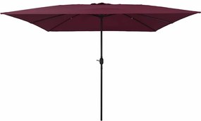 vidaXL Ομπρέλα Κήπου Βεραμάν Κόκκινο 295 x 295 x 245 εκ