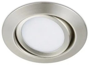 Χωνευτό Σποτ Φωτιστικό Οροφής LED 5W Περιστρεφόμενο Φ8cm Rila Lighting-650310107-Νίκελ Ματ 650310107