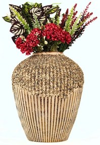 Βάζο 697ELD1234 Φ18x28cm Ecru Aberto Design Κεραμικό