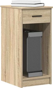 vidaXL Βάση πύργου υπολογιστή με συρτάρι Δρυς sonoma 35x45x77 cm