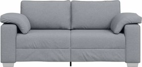 vidaXL Διθέσιος καναπές Ανοιχτό γκρι 180 cm ύφασμα