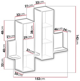 Βιτρίνα Bron-Φυσικό-Λευκό