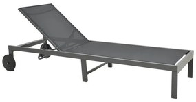 Ξαπλώστρα Mailo σε Ανθρακί Αλουμινίου με Μαύρο Textilene 71x206x30εκ. 71x206x30 εκ.