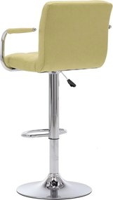 vidaXL Καρέκλες Μπαρ 2 τεμ. Πράσινες Υφασμάτινες
