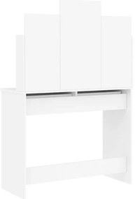 vidaXL Μπουντουάρ με Καθρέφτη Λευκό 96 x 39 x 142 εκ.