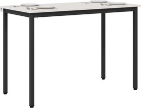 vidaXL Τραπεζαρία Λευκό 110 x 55 x 75 cm Στερεά ξυλεία πεύκου