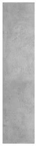 vidaXL Ραφιέρα/Βιβλιοθήκη Γκρι Σκυροδέματος 66x30x130 εκ. Μοριοσανίδα