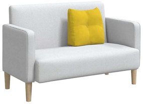 vidaXL Μαξιλάρι Πλάτης Κίτρινο 45 x 24 x 50 εκ Βελούδο