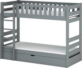 FOCUS 90x200 grey bunk bed Lano Furniture