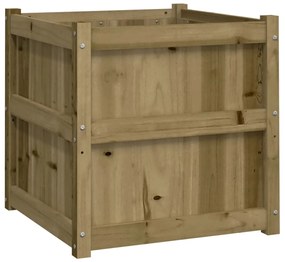 vidaXL Ζαρντινιέρα 60 x 60 x 60 εκ. από Εμποτισμένο Ξύλο Πεύκου