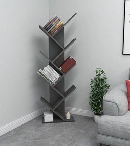 Βιβλιοθήκη - Hitit - Χρώμα Ανθρακί - 46x22x129εκ