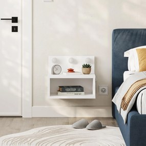 Κομοδίνο Λευκό PRUUS 40x30x33.8