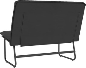 vidaXL Πάγκος Μαύρος 100 x 75 x 76 εκ. από Συνθετικό Δέρμα