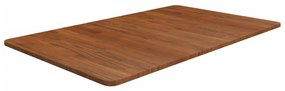 vidaXL Πάγκος Μπάνιου Σκ. Καφέ 100 x 60 x 1,5 εκ. Επεξ. Μασίφ Ξύλο