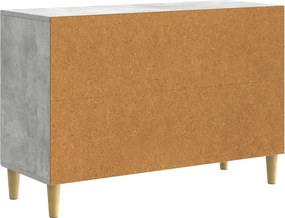 vidaXL Πλαϊνό γραφείο Γκρι Σκυροδέματος 89 x 34,5 x 60 εκ.
