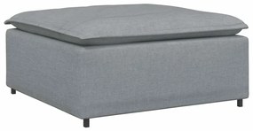 vidaXL Υποπόδιο Καναπέ Ανοιχτό Γκρι 100 x 100 x 48 εκ.