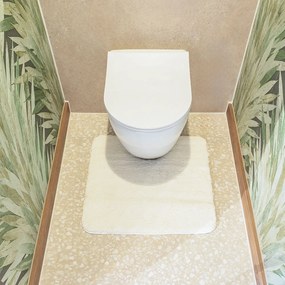 Cosima Πατάκι Λεκάνης 57x60cm Off-White Sealskin