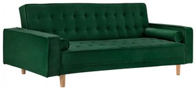 Καναπές - Κρεβάτι Salvador Βελούδο Κυπαρισσί 223x90x80Y εκ. 223x90x80 εκ.