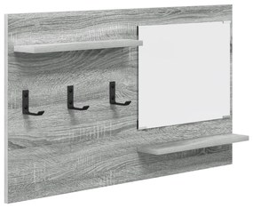 vidaXL Τοίχου Κρεμάστρα Γκρι Sonoma 90 x 10 x 50 εκ Επεξεργασμένο ξύλο