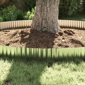 vidaxl Άκρη Γκαζόν 1000 x 20 x 0,03 εκ. Γαλβανισμένος Χάλυβας Ασημί
