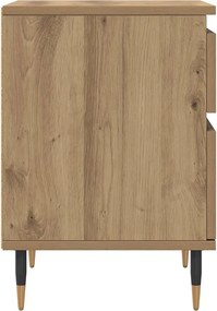 vidaXL Κομοδίνο τεχνίτης Δρυς 40x35x50 εκ. από Επεξεργασμένο Ξύλο