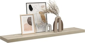 vidaXL Ράφι Τοίχου Χρώμα Δρυός 120x23,5x3,8 εκ. MDF