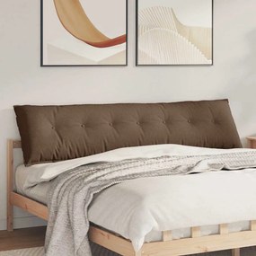vidaXL Μαξιλάρι Πλάτης Καφέ 200 x 19 x 50 εκ ύφασμα