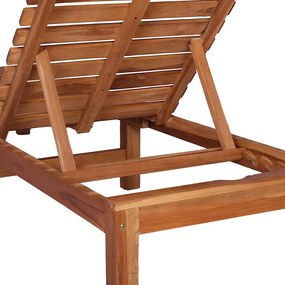 vidaXL Ξαπλώστρα από Μασίφ Ξύλο Teak