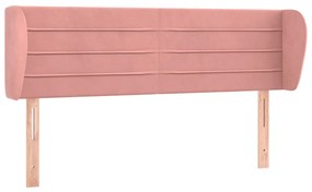 Κεφαλάρι με Πτερύγια Ροζ 147x23x78/88 εκ. Βελούδινο 3117337