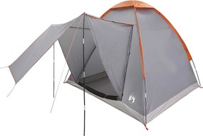 vidaXL Σκηνή Camping 2 ατόμων Γκρι και Πορτοκαλί
